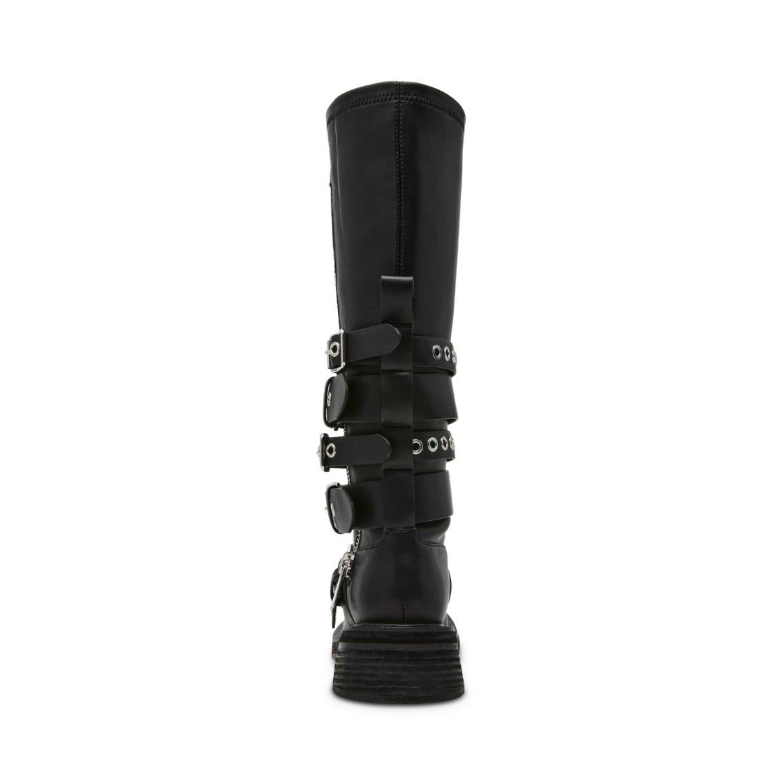 Kannonball Black Action Leather Botas Negras para Mujer