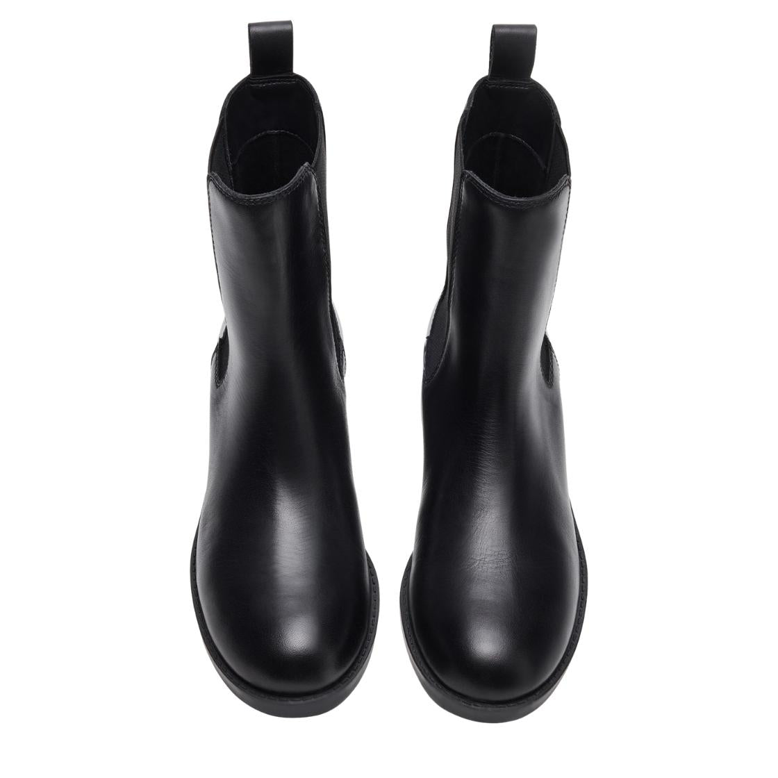 Kaplan Black Leather Botines Para Mujer