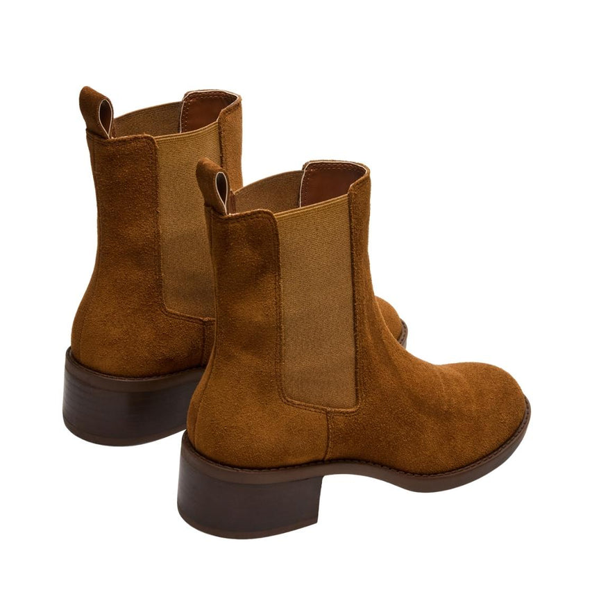 Kaplan Camel Suede Botines Cafés