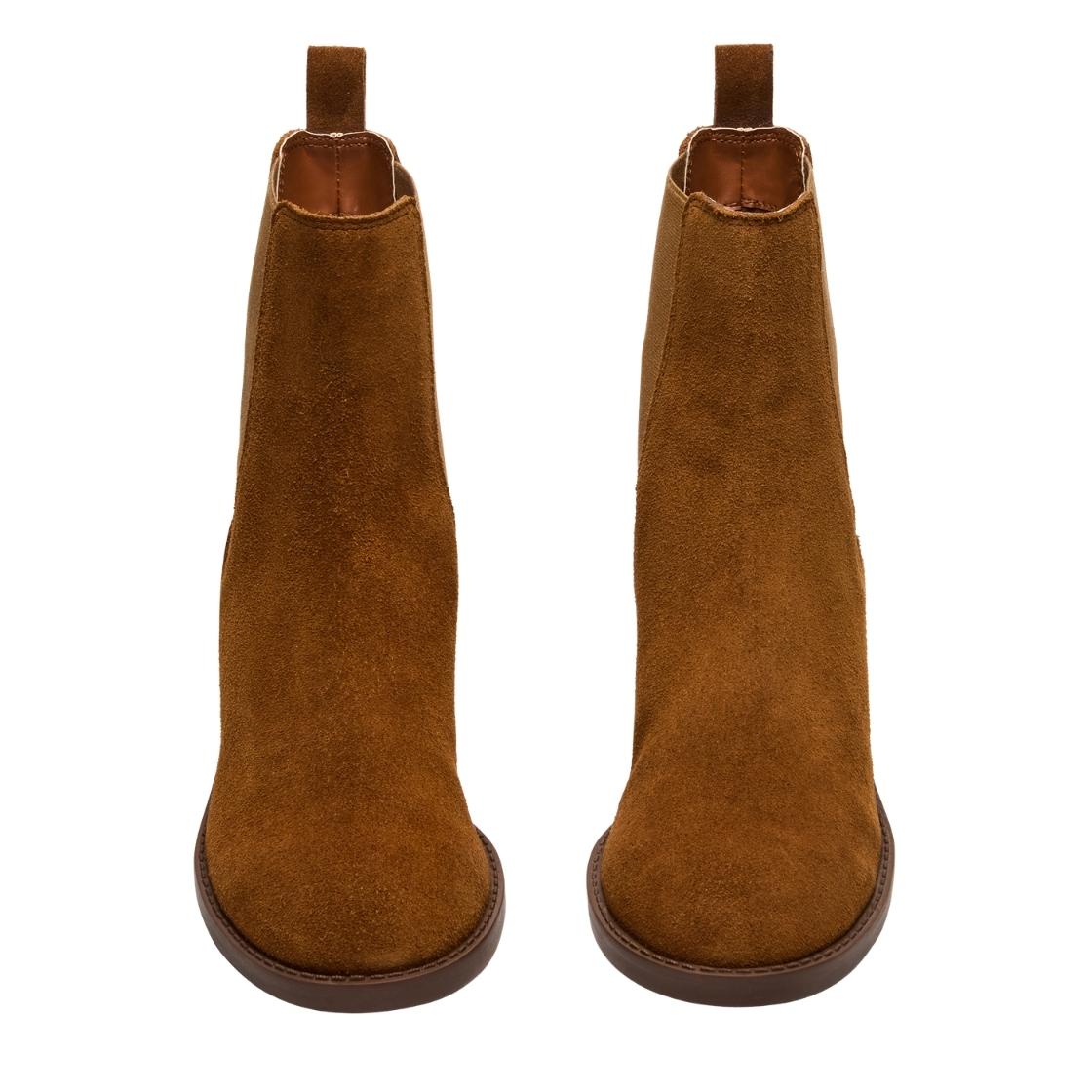 Kaplan Camel Suede Botines Para Mujer