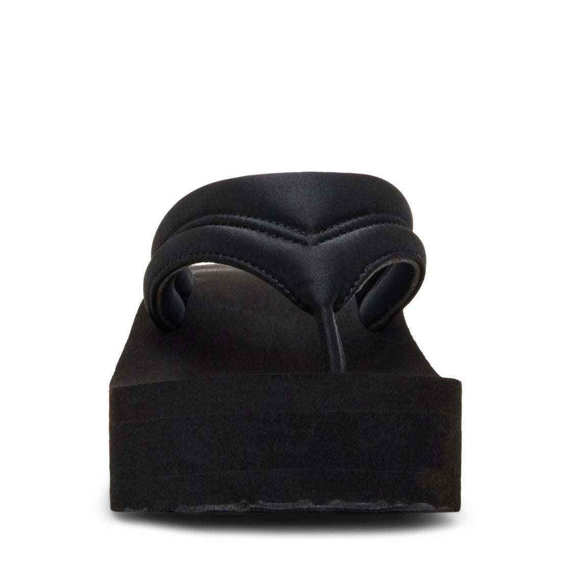 Karson Black Satin Sandalias con Plataforma Para Mujer