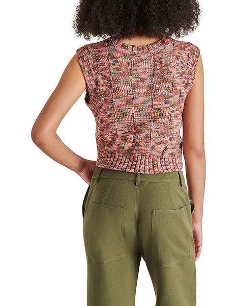 Kate Sweater Vest Withered Rose Multi Chaleco Tejido Rosa Multicolor para Mujer
