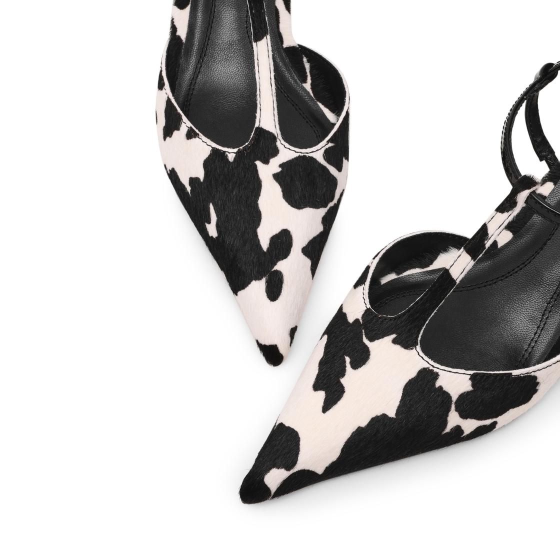 Killer C Black White Tacones Blanco con Negro para Mujer
