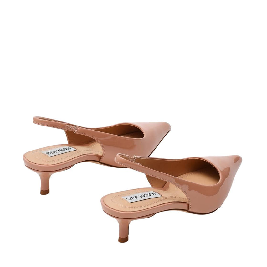 Kittie Blush Patent Tacones Bajos Beige