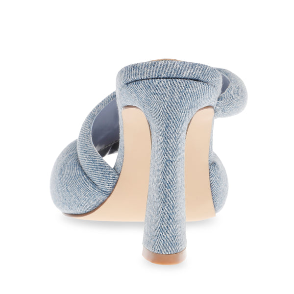 Kloss Denim Fabric Sandalias de Tacon de Mezclilla Azul para Mujer