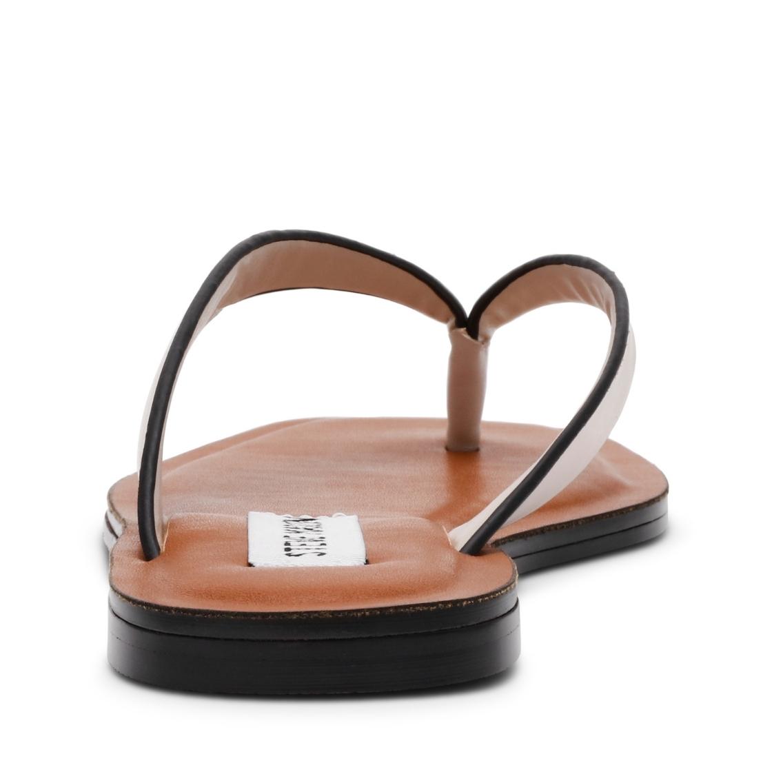 Koty Bone Leather Sandalias Hueso Para Mujer