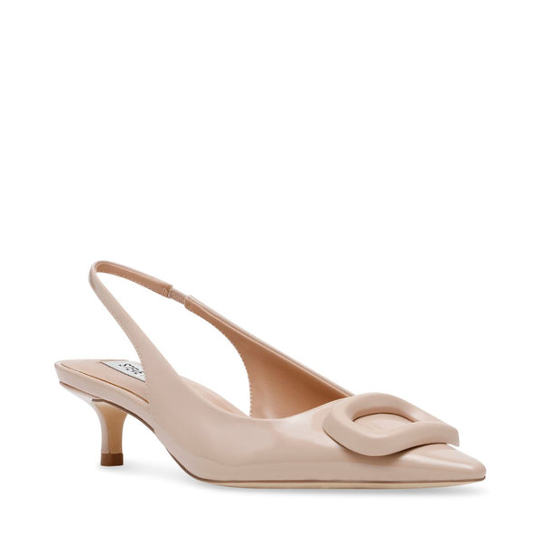 Kravis Blush Patent Tacones de Charol Beige