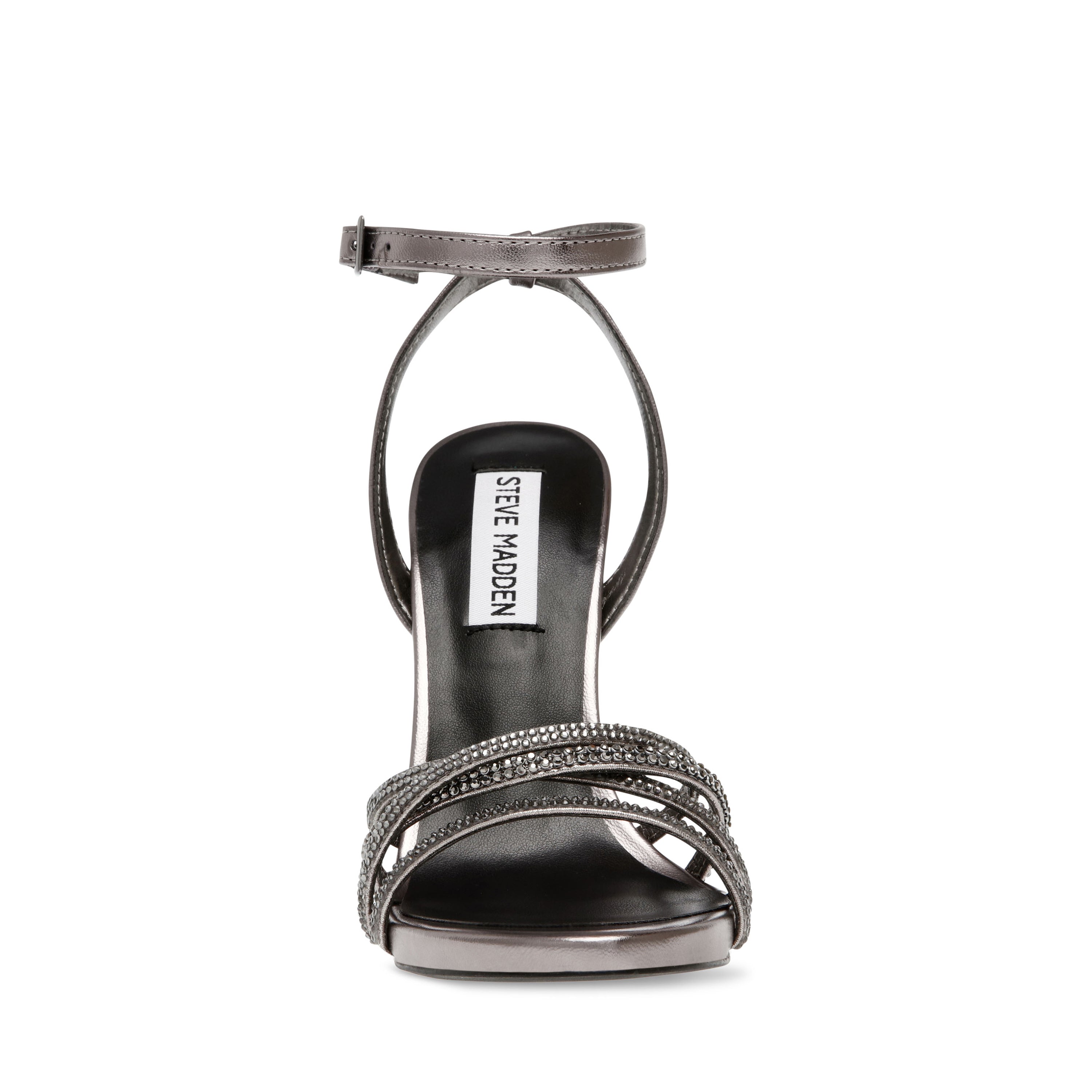 Lara Pewter Sandalias de Tacon con Brillos para Mujer
