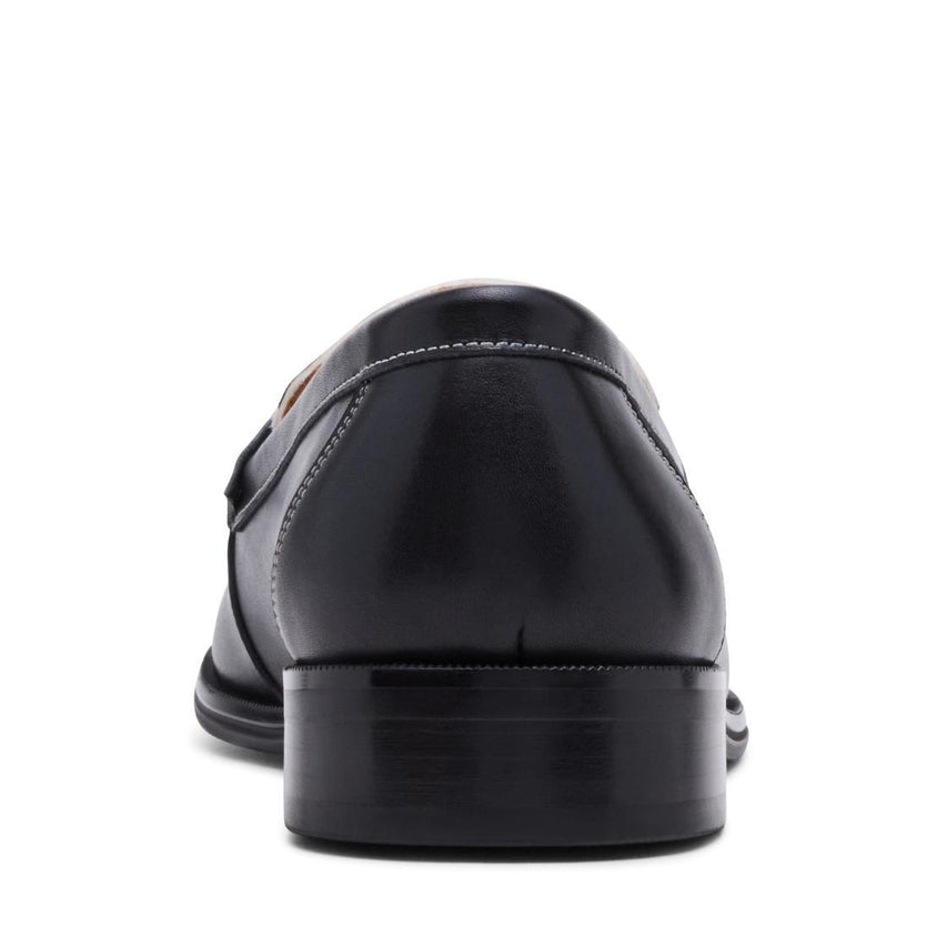 Larrick Black/White Leather Mocasines con Estampado de Vaca Para Hombre