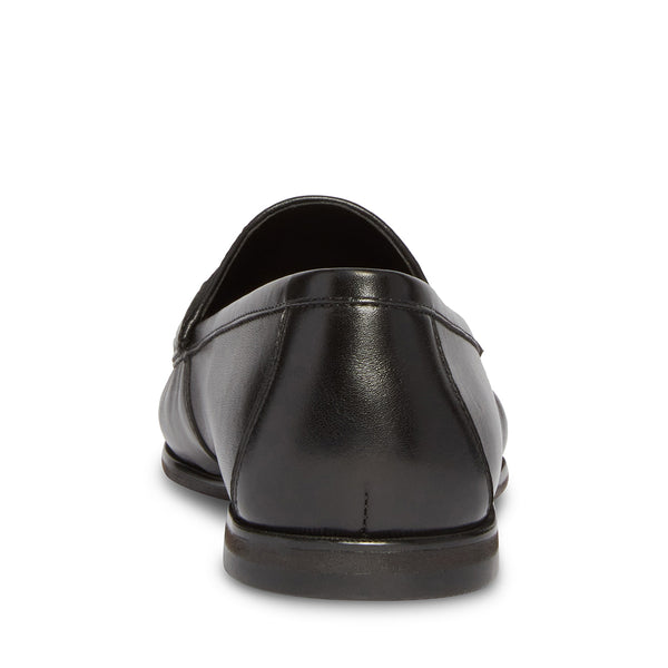 Lesharo Black Leather Mocasines de Piel Negros para Hombre