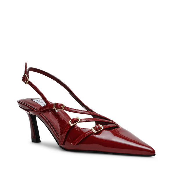 Liana Wine Patent Tacones Rojos