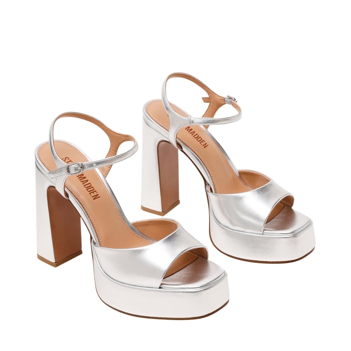 Liandra Silver Tacones Chunky Plateados