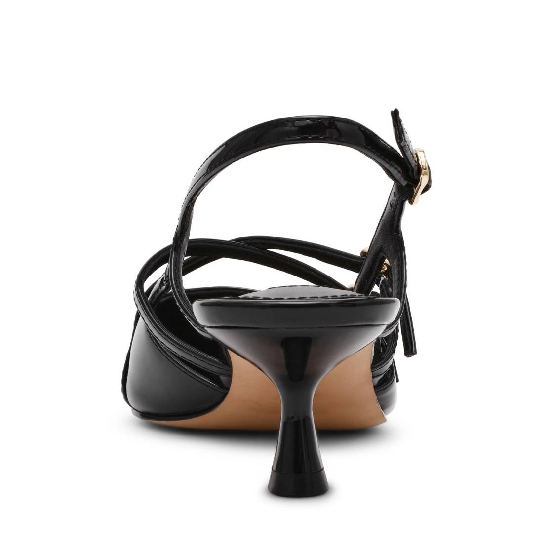 Lindale Black Patent Zapatillas Kitten Negras Para Mujer