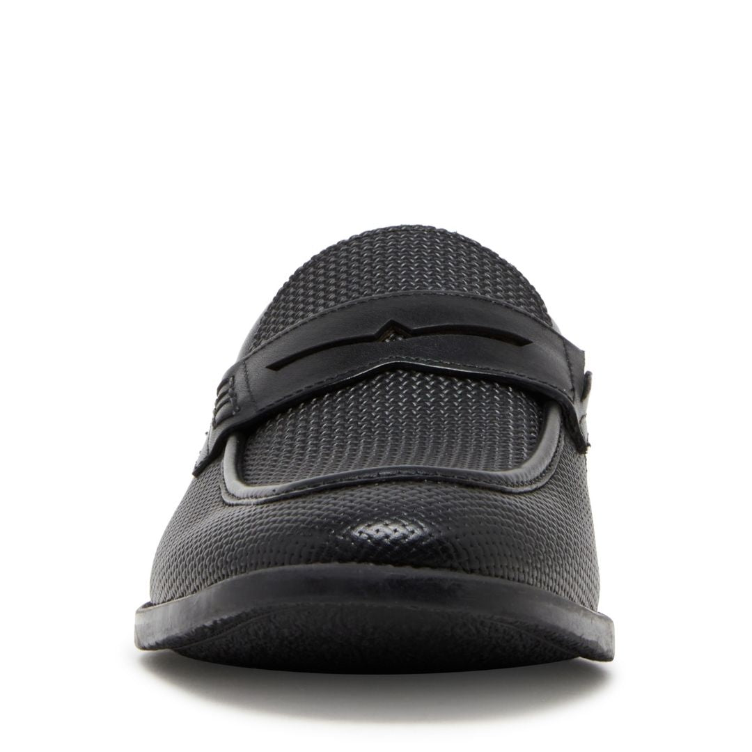 Lionni Black Leather Zapatos de Vestir para Hombre