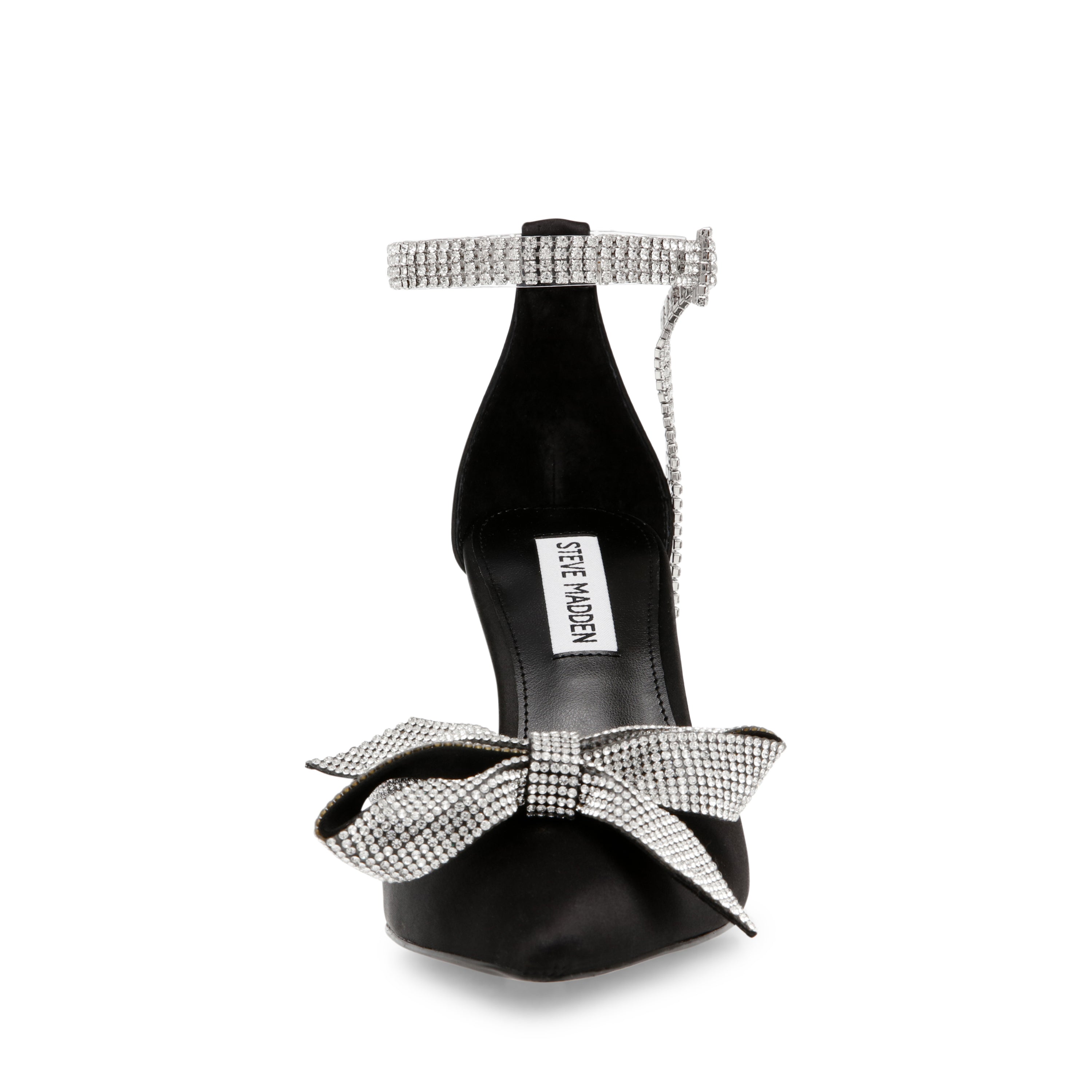 Live Up Black Satin Tacones para Mujer