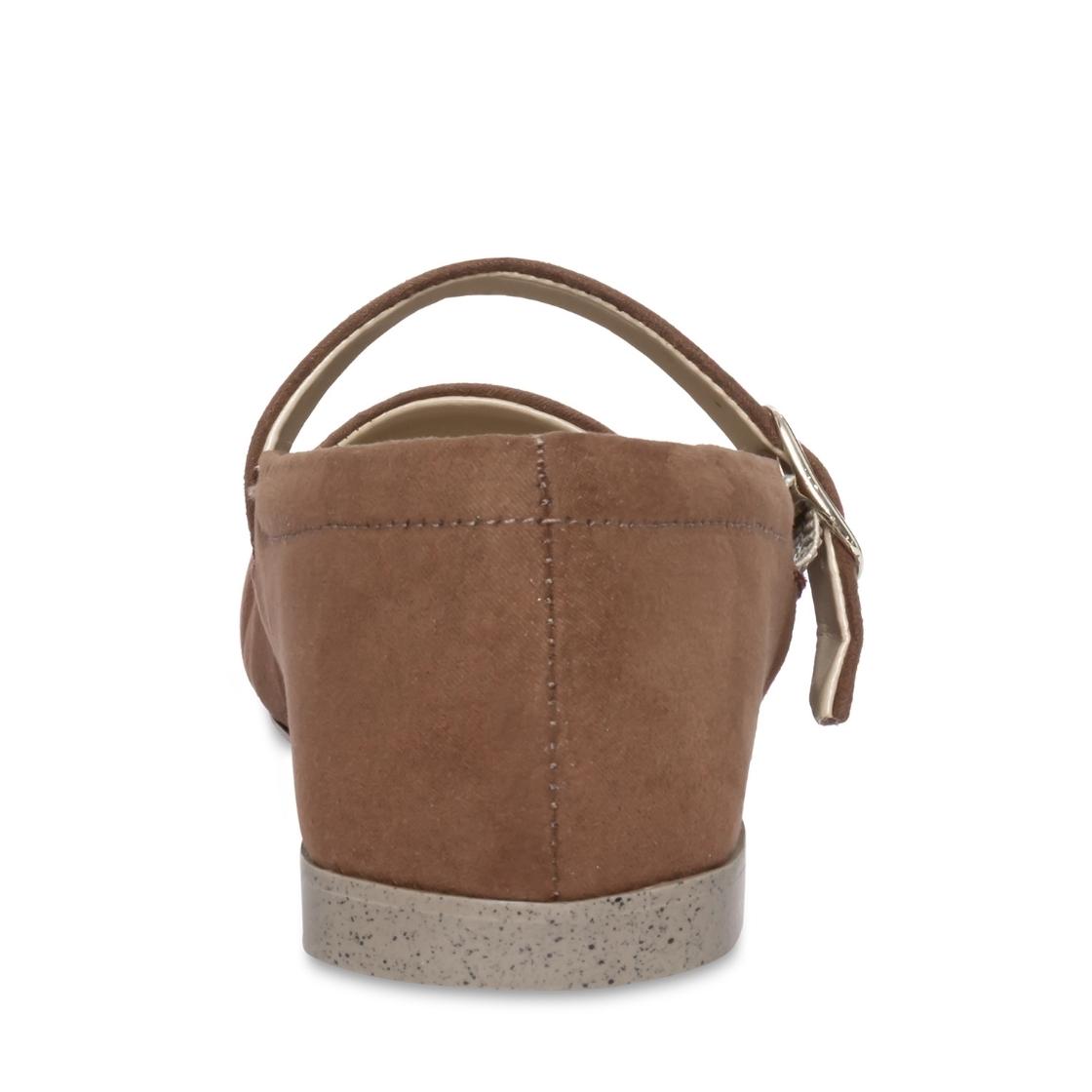 Loris Chocolate Flats Cafes Para Mujer de Terciopelo