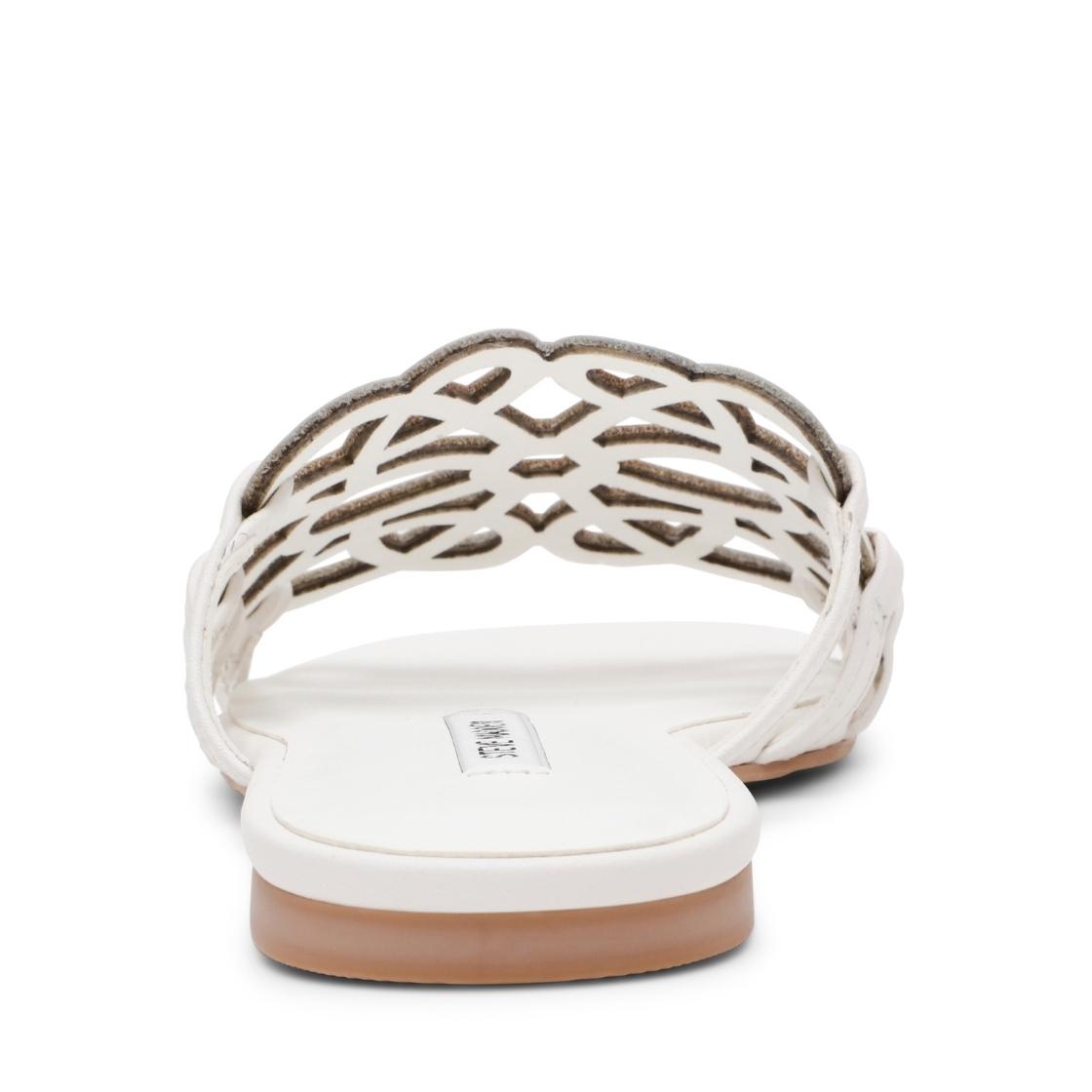 Lotus-CN White Leather Sandalias Blancas Para Mujer