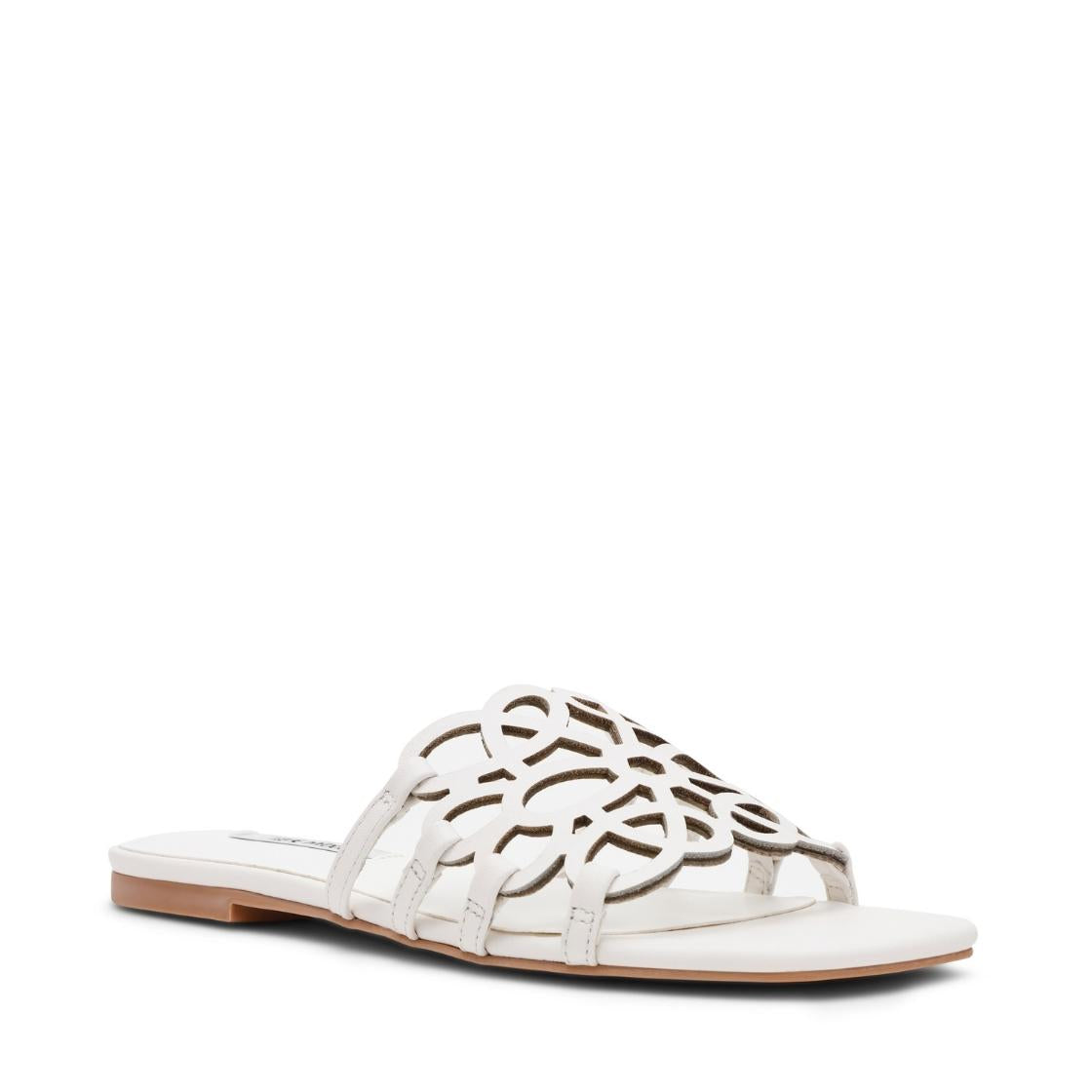 Lotus-CN White Leather Sandalias Blancas