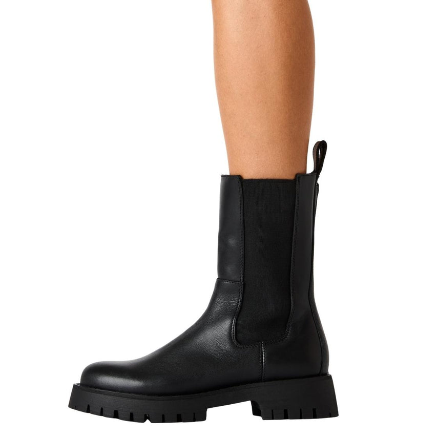 Lowa Black Leather Botines Negros Para Mujer