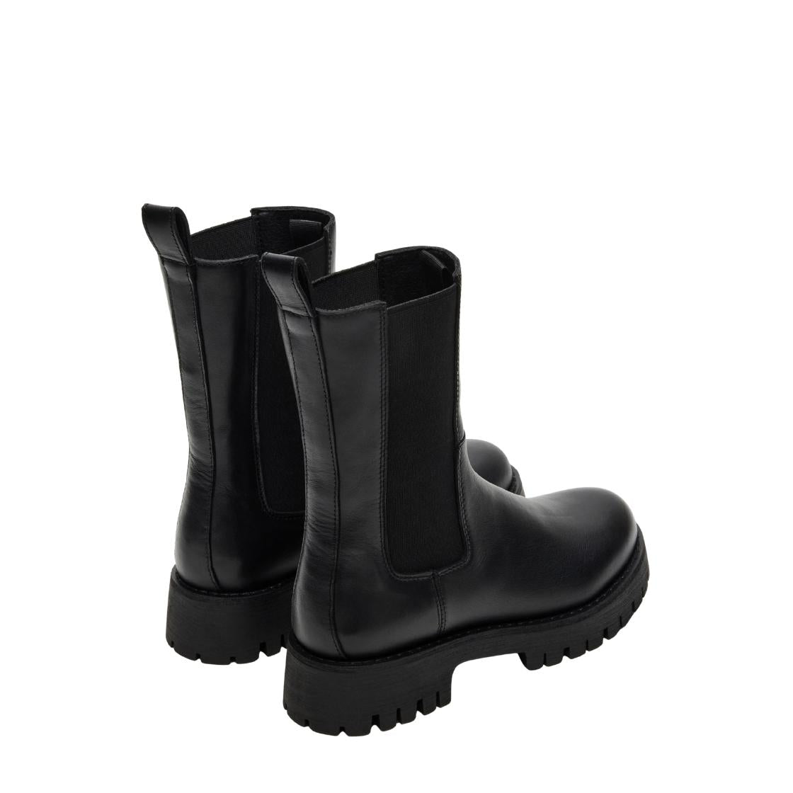 Lowa Black Leather Botines de Piel Negros Para Mujer