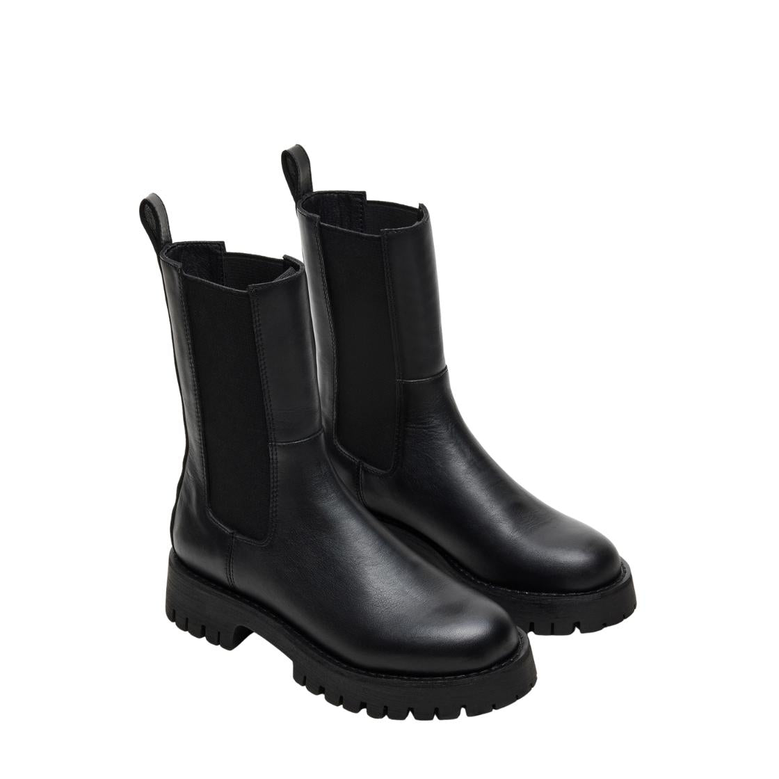 Lowa Black Leather Botines de Piel Negros