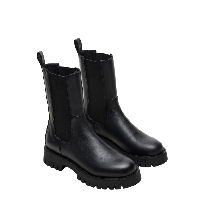 Lowa Black Leather Botines de Piel Negros