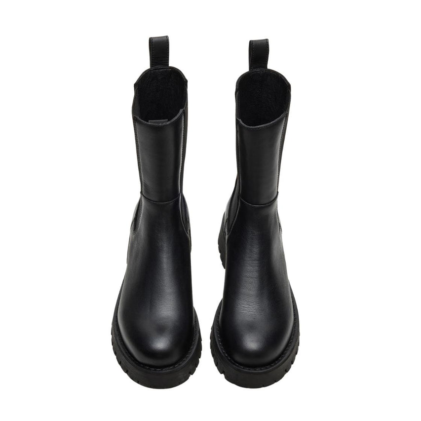 Lowa Black Leather Botines de Piel Para Mujer
