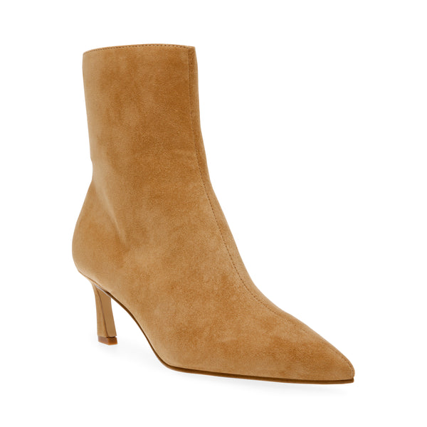 Lulah Camel Suede Botines Cafes