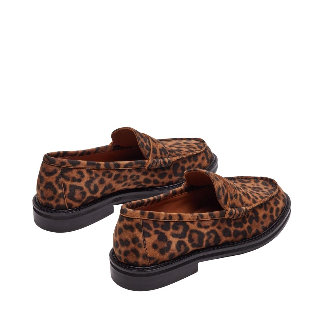 Madison Leopard Suede Mocasines Animal Print Para Mujer