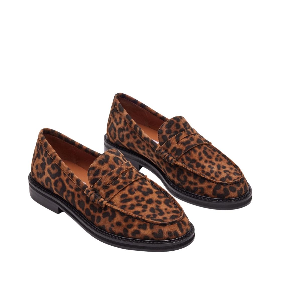 Madison Leopard Suede Mocasines Animal Print