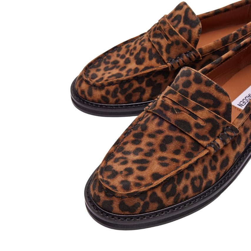 Madison Leopard Suede Mocasines Leopardo Para Mujer