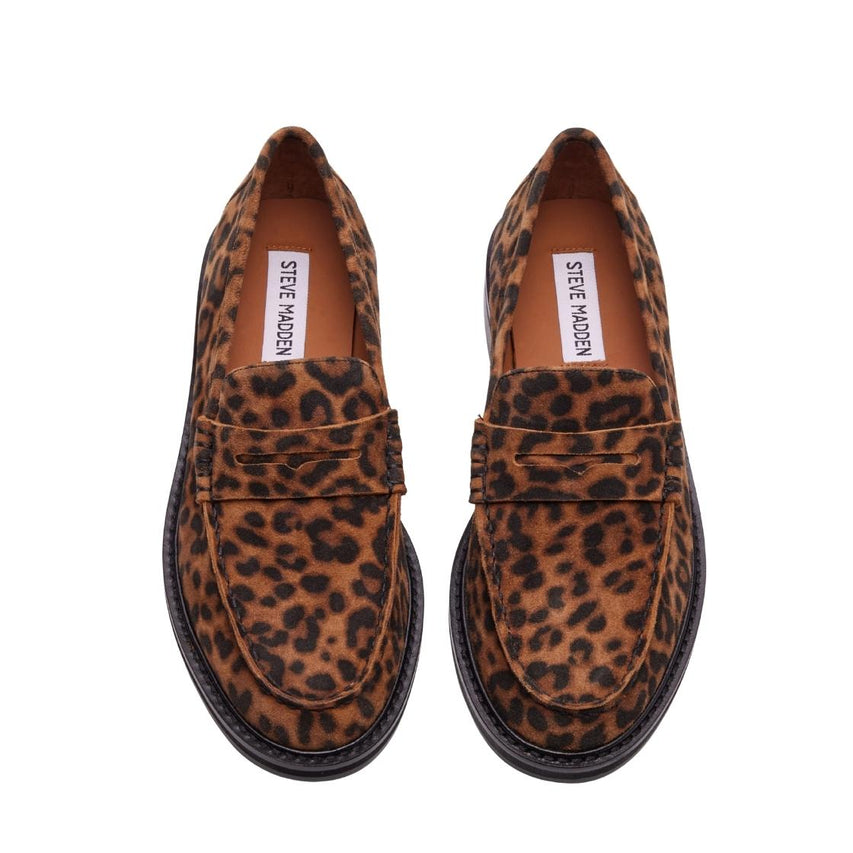 Madison Leopard Suede Mocasines Para Mujer