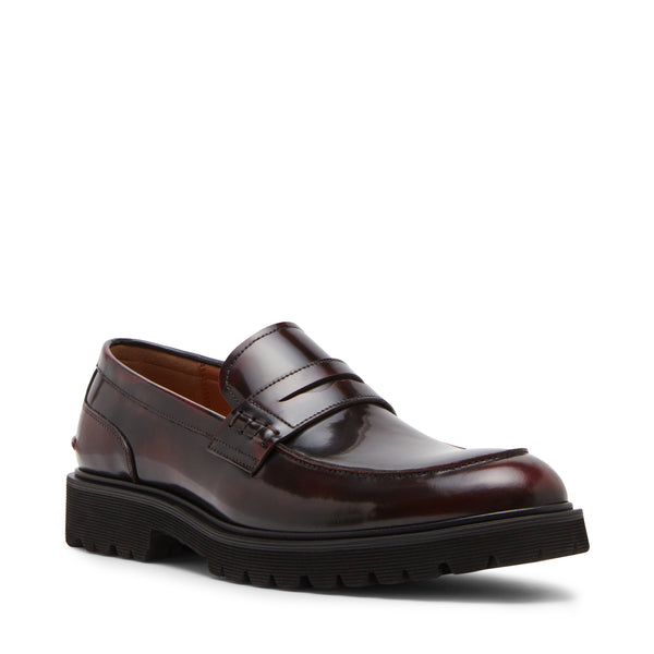 Maisonn Burgundy Leather Mocasines Vino