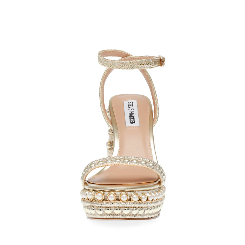 Maldives Gold Multi Sandalias de Tacon para Mujer
