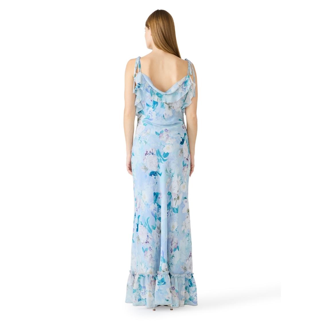 Malenna Dress Bloom Vestido Azul Para Mujer