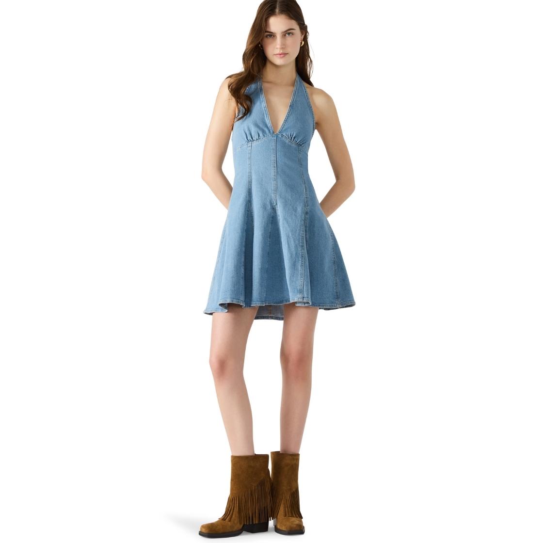 Malia Dress Medi Blue