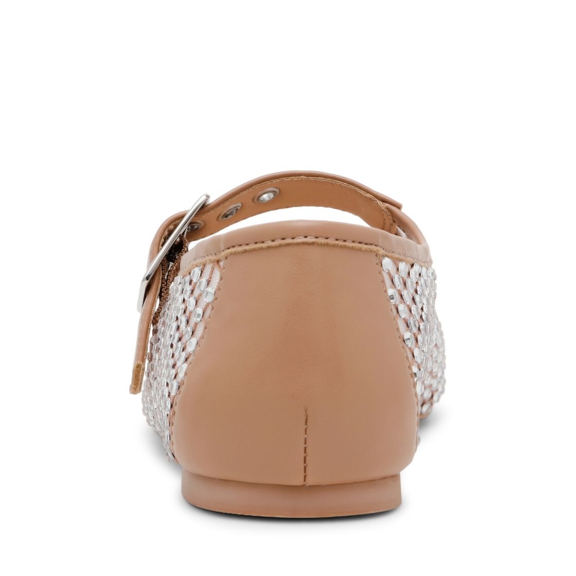 Marcela Tan Mesh Flats con Brillos Beige para Mujer