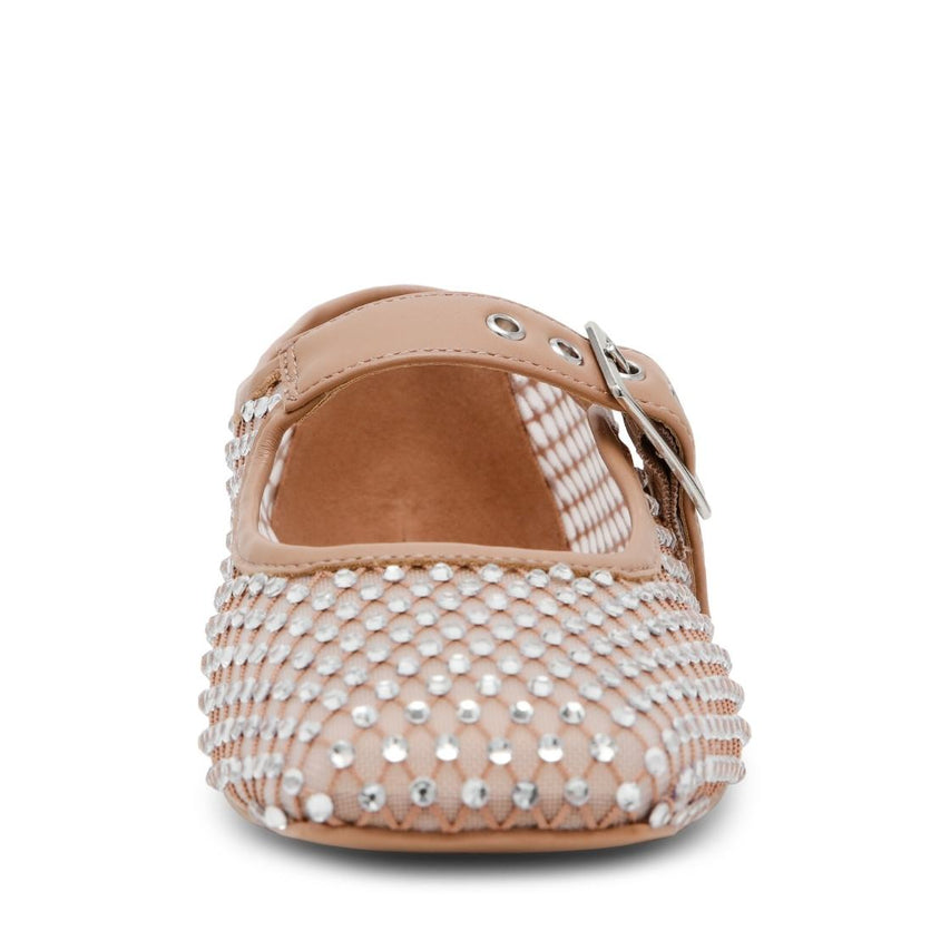 Marcela Tan Mesh Flats con Brillos para Mujer
