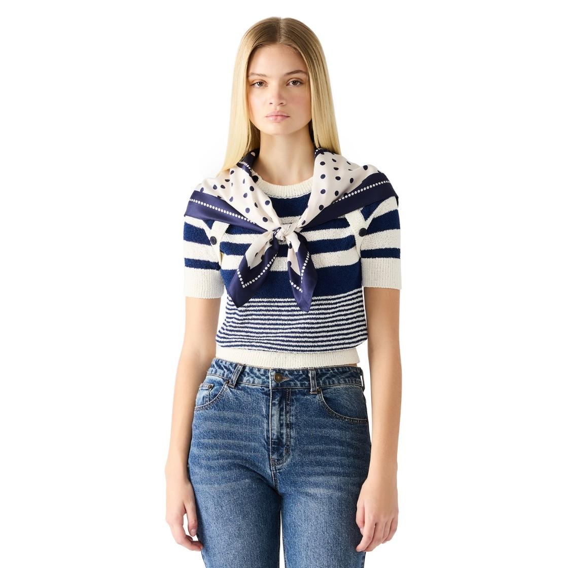 Mascada Blue Accesorio Azul Para Mujer con Puntos