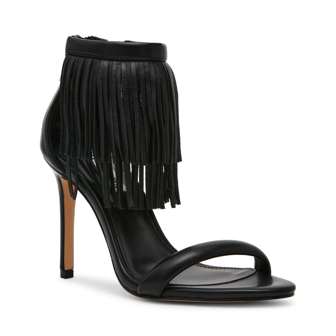 Melodies Black Tacones con Flequillos Negros