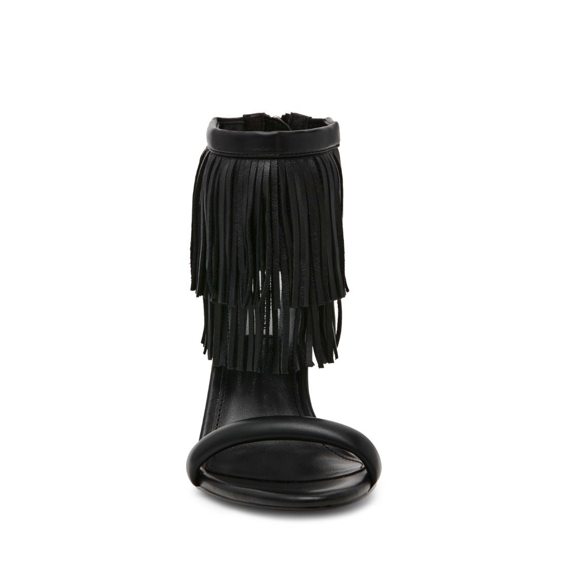Melodies Black Tacones con Flequillos para Mujer