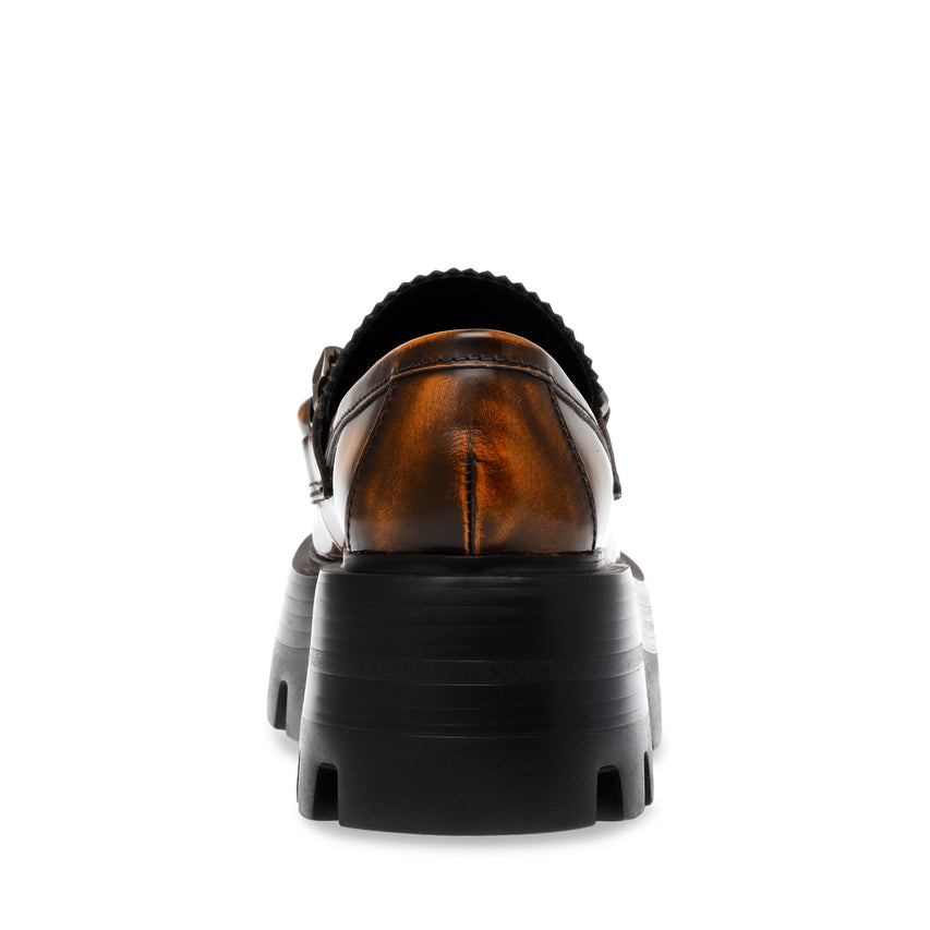 Merits Burnished Mocasines de Plataformas Cafés para Mujer