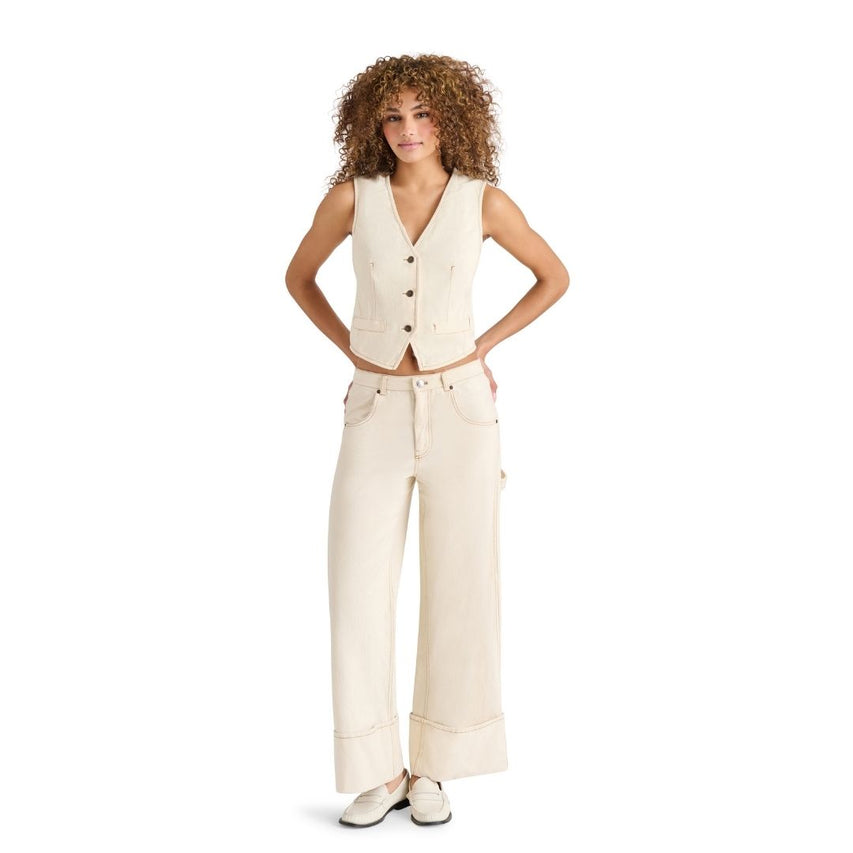 Micky Top Oatmeal Chaleco Blanco para Mujer