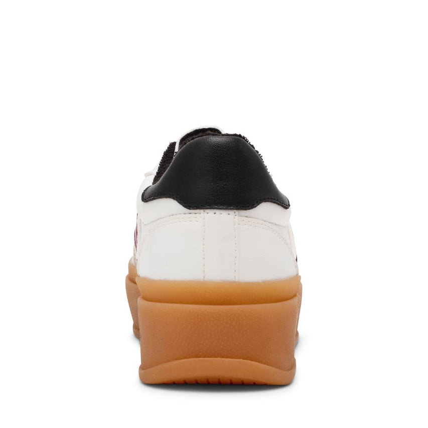 Mightty White Multi Tenis Blanco con Rojo para Mujer