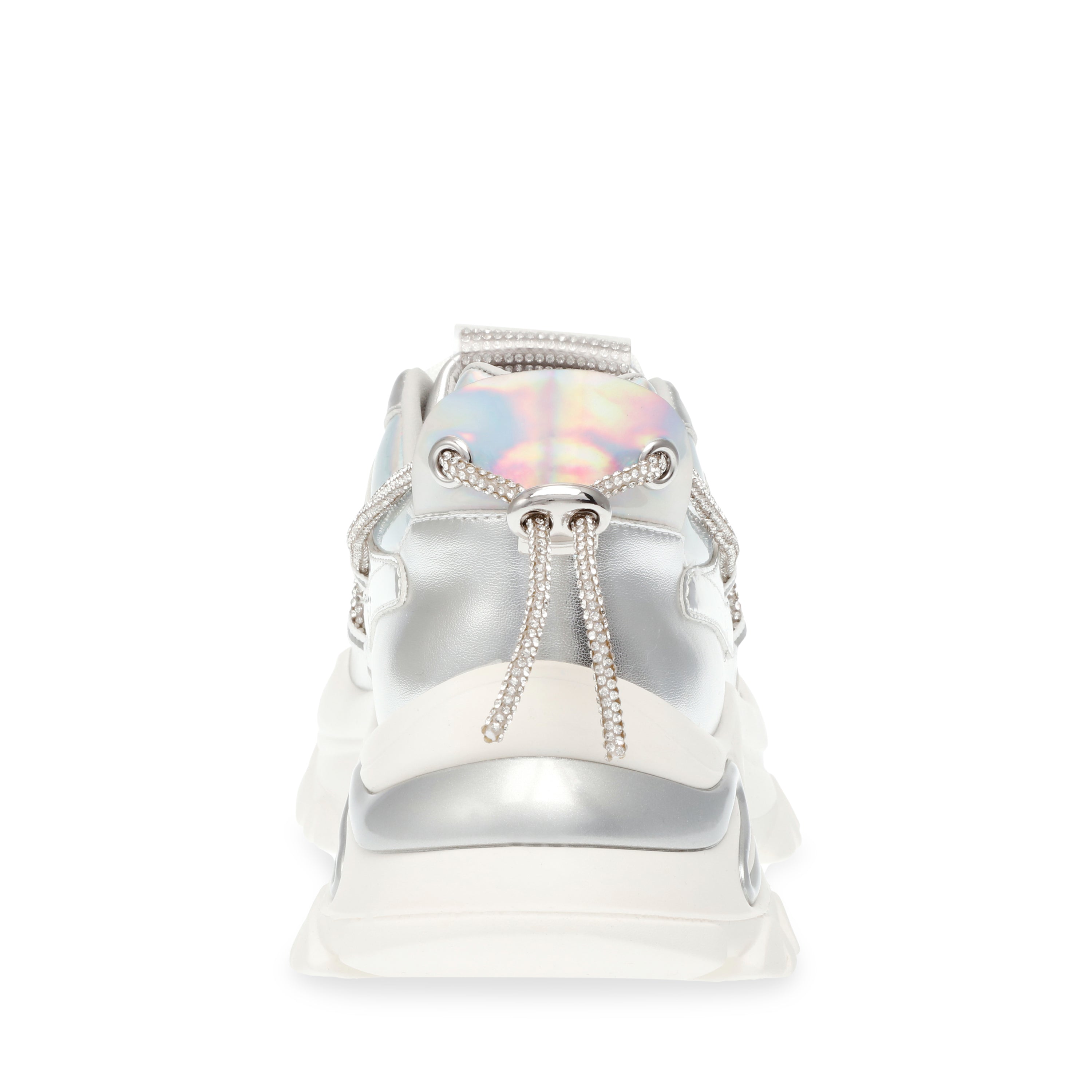 Miracles Silver White Tenis Plateados con Blanco para Mujer