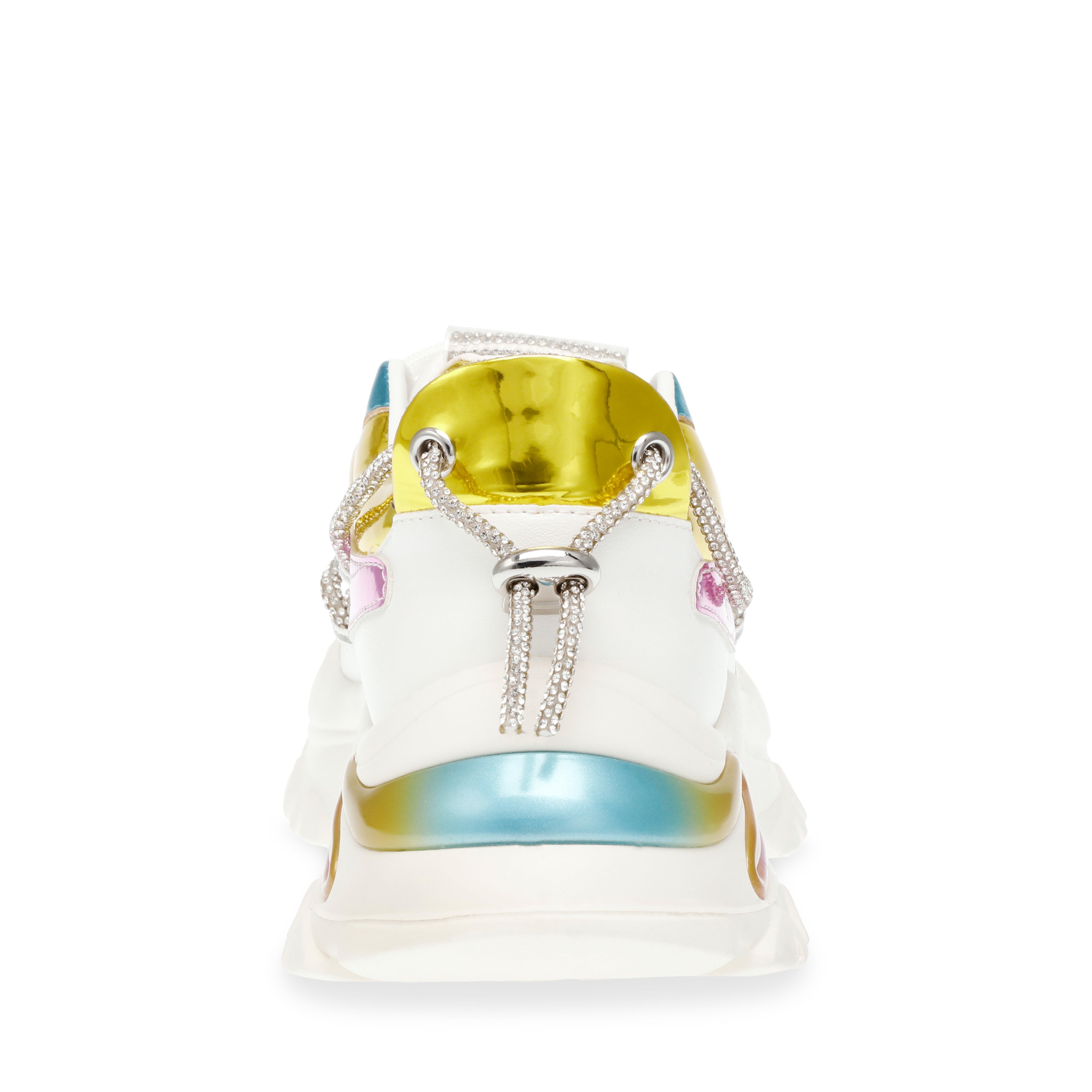 Miracles White Pastel Tenis Blancos con Colores Pasteles para Mujer