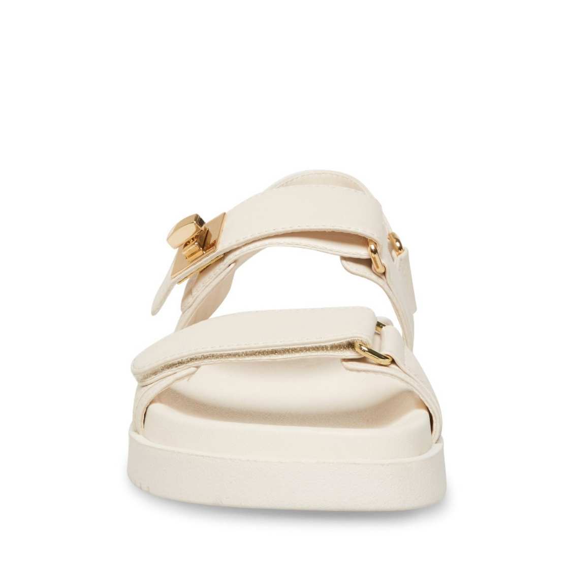 Mona Bone Leather Sandalias de Tiras Blancas Para Mujer