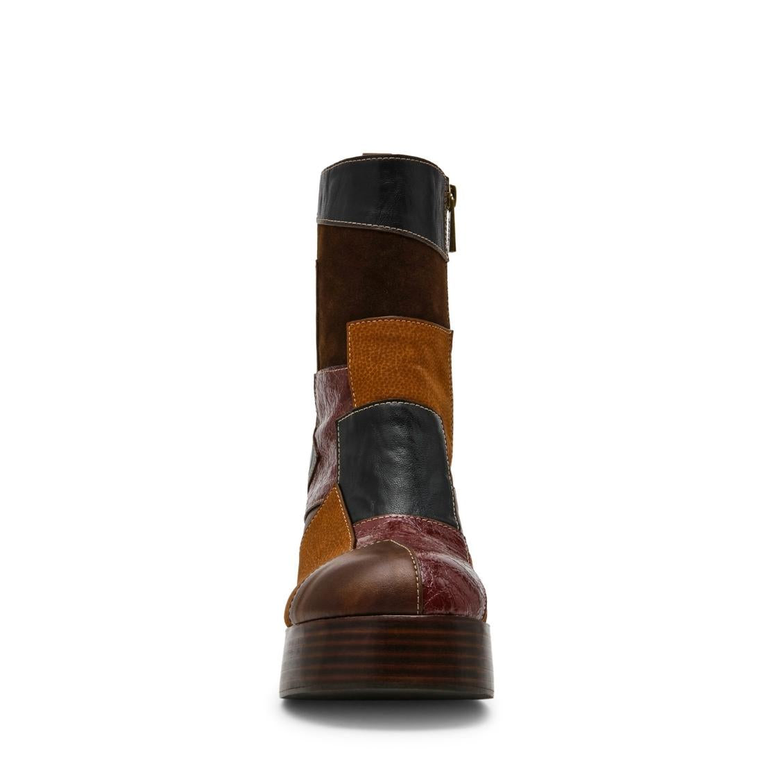 Monsta Brown Multi Botines con Patrones para Mujer
