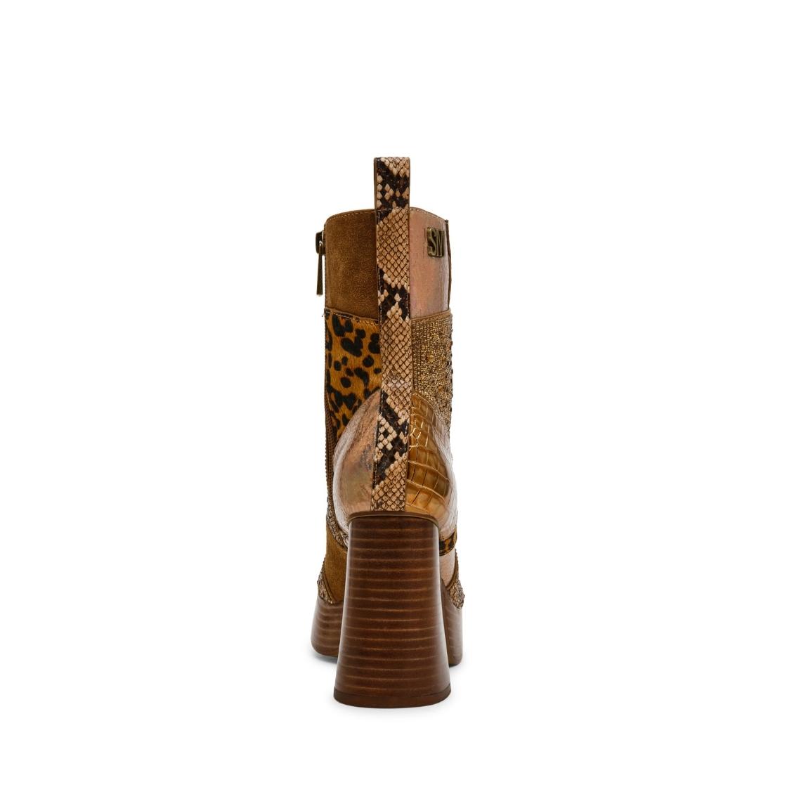 Monsta Gold Multi Botines con Patrones Dorados para Mujer