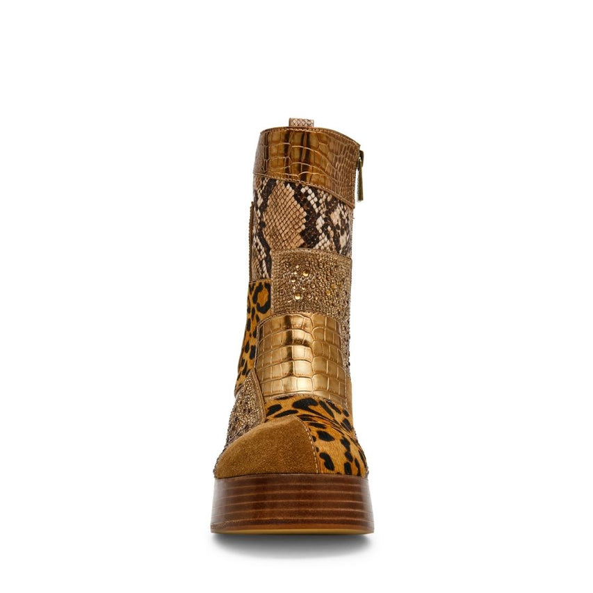 Monsta Gold Multi Botines con Patrones para Mujer